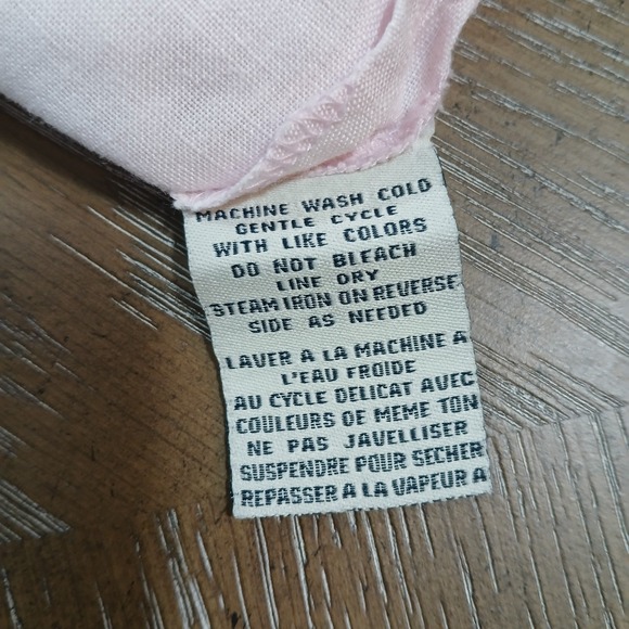 Jamaica Bay Women Shirt 100% Linen Sz L Button Up Short Sleeve Pale Pink - Picture 5 of 12